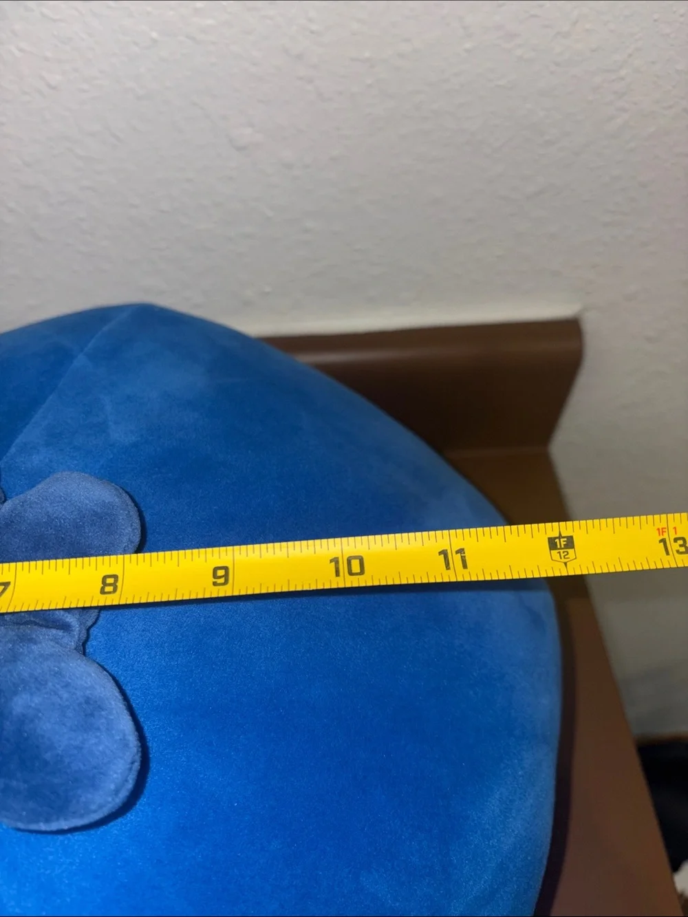 Blueberry Plush Decorative Pillow with Smiling Face